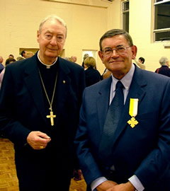 Bishop and David in the hall afterwards